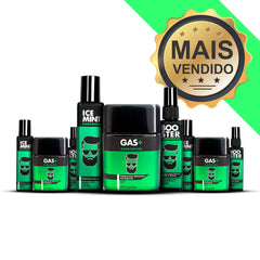 Kit Crescer Barba Rápido (6 Meses de uso) - Esfoliante - Booster - GAS - Barba Brasil - Produtos para Barba